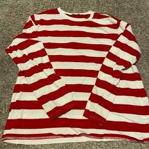 Red and White Stripped Shirt!